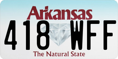 AR license plate 418WFF