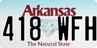 AR license plate 418WFH