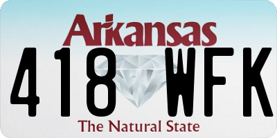 AR license plate 418WFK
