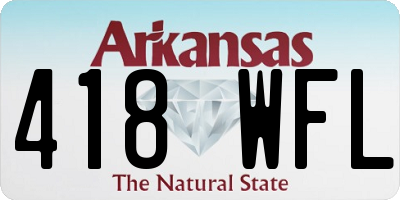 AR license plate 418WFL