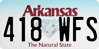 AR license plate 418WFS