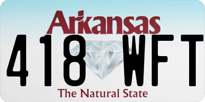 AR license plate 418WFT
