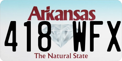 AR license plate 418WFX