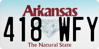AR license plate 418WFY