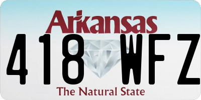 AR license plate 418WFZ
