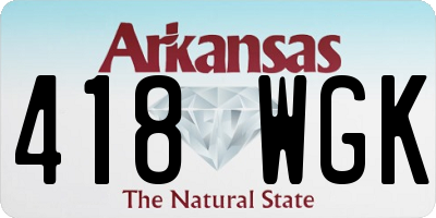 AR license plate 418WGK