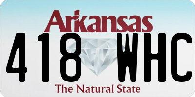 AR license plate 418WHC