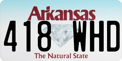 AR license plate 418WHD