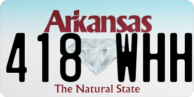 AR license plate 418WHH