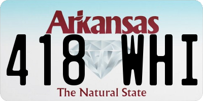 AR license plate 418WHI