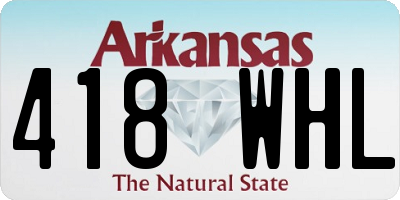 AR license plate 418WHL