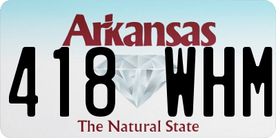 AR license plate 418WHM