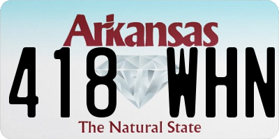 AR license plate 418WHN
