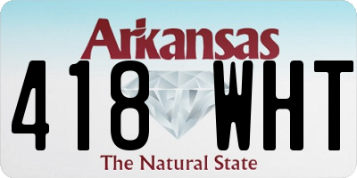 AR license plate 418WHT