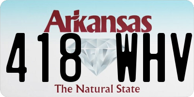 AR license plate 418WHV