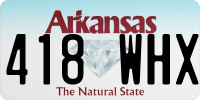 AR license plate 418WHX