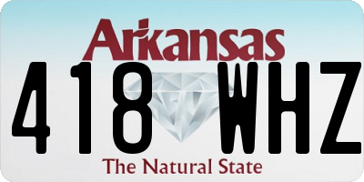 AR license plate 418WHZ