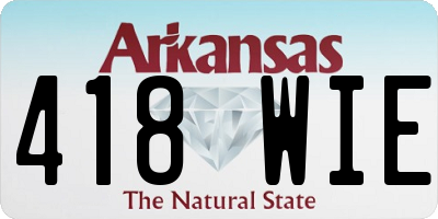 AR license plate 418WIE
