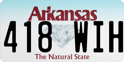 AR license plate 418WIH
