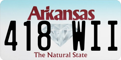 AR license plate 418WII
