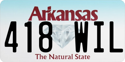AR license plate 418WIL
