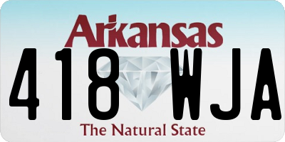 AR license plate 418WJA