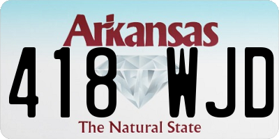 AR license plate 418WJD