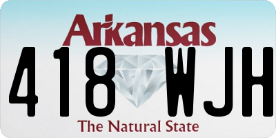 AR license plate 418WJH