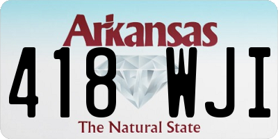 AR license plate 418WJI