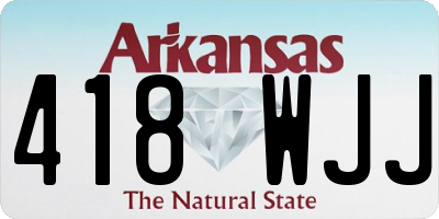 AR license plate 418WJJ