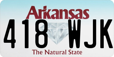 AR license plate 418WJK