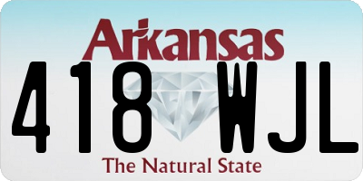 AR license plate 418WJL