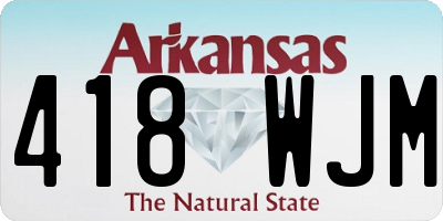 AR license plate 418WJM