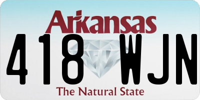 AR license plate 418WJN
