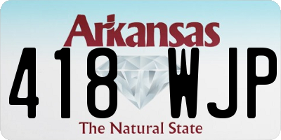 AR license plate 418WJP