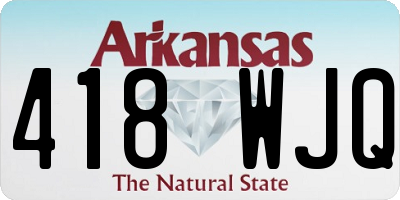 AR license plate 418WJQ