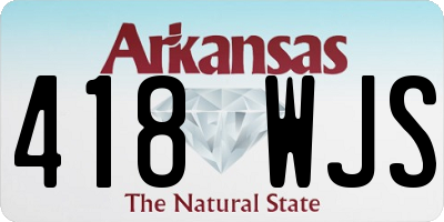 AR license plate 418WJS