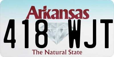 AR license plate 418WJT