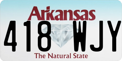 AR license plate 418WJY