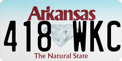 AR license plate 418WKC