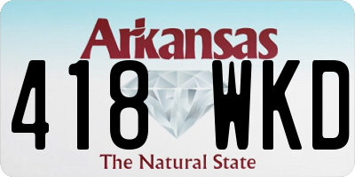 AR license plate 418WKD