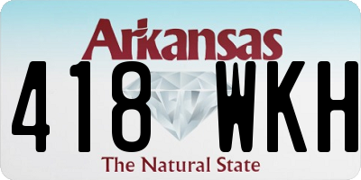 AR license plate 418WKH