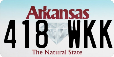 AR license plate 418WKK