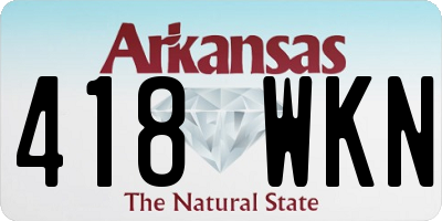 AR license plate 418WKN