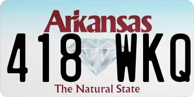 AR license plate 418WKQ