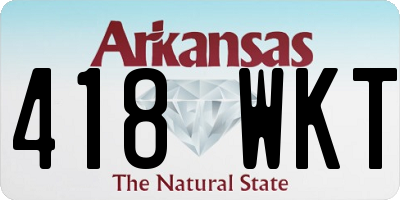 AR license plate 418WKT