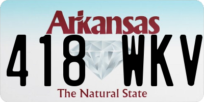 AR license plate 418WKV
