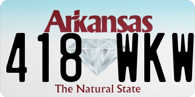 AR license plate 418WKW