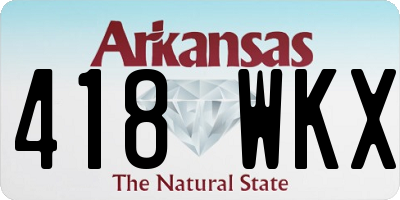 AR license plate 418WKX