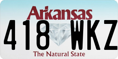 AR license plate 418WKZ